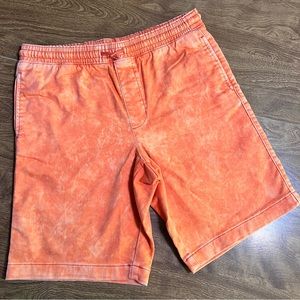 ✅3/$20 Wonder Nation NWOT Tie Dye Orange Denim Husky Short kids Size XL (14/16)
